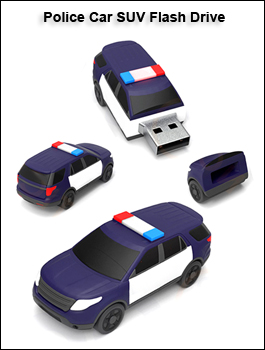 Custom Police SUV Flash Drive